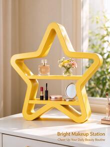 Rak Parfum Meja 2 Tingkat Bertema Natal, Dapat Menampung Parfum, Lipstik, dan Peralatan Rias, Penyimpanan & Pajangan Multifungsi, Rak Pajangan & Penyimpanan Hemat Ruang Berbentuk Bintang yang Modis, Cocok untuk Kamar Tidur, Ruang Tamu, dan Kantor - MultiWarna - View 4