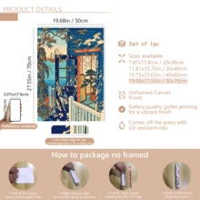 1 Piece, A Modern Seaside Poster Featuring A Blue Gate With Sailboats Moored At The Pier, A Mediterranean Summer Scene, Colorful Wall Art, And A Resort-Style Sea View.(Optional Frame) - A - View 17