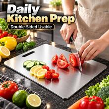 Household Stainless Steel Cutting Board, Material, Easy-To-Clean Design, Kitchen Cutting Board, Kitchen Essential, Effortlessly Slice Fruits, Vegetables, Meat And Bread - Multicolor - View 5