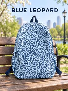 Tas Ransel Kasual Ringan Kapasitas Besar Motif Leopard Baru untuk Wanita, Mahasiswi, dan Siswa SMP & SMA - MultiWarna - View 5