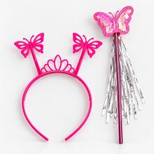 1pc Butterfly Fairy Wand With Shiny Streamers, Colorful Party Prop For Cosplay, Dress Up And Photo Use - 1pc Set - View 9