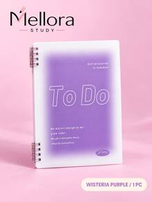 1pc/4pcs Gradient Cover Refillable Cornell Notes Notebook, A5 & B5 Sizes Loose Leaf To Do List Planner, Spiral Binding Study Notebook For Student School Stationery - Multiple Styles - View 8