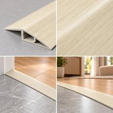 1PC 1M/39.37in PVC Floor Transition Strip Door Threshold Ramp Bendable Decorative Strip For Cabinet Table Shelf Desk Board - Multicolor - View 8