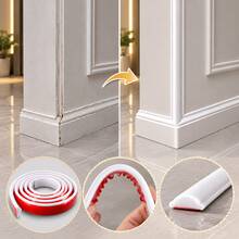 1 buah Strip Dekoratif PVC Perekat Diri 2Mx23/27/32MM Fleksibel dan Dapat Ditekuk, Lis Dinding, Lis Lantai, Papan Skirting, Dekorasi Interior untuk Lantai dan Dinding - Beraneka warna - View 6