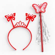 1pc Butterfly Fairy Wand With Shiny Streamers, Colorful Party Prop For Cosplay, Dress Up And Photo Use - 1pc Set - View 14