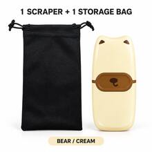1 Set Cute Animal Mini Scraper With Metal Blade And Protective Cover, Portable Handheld Sticker Remover, Suitable For Adhesive Residue, Glass Windows, Ceramic Tiles And Stove Cleaning, Compact Bear Pig Cat Design, Small Household Cleaning Tool - Multi-color - View 11