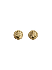 20/10/2pcs Gold Crown Buttons, 15mm British Style Buttons For Suit Jacket, Blazer, Denim Jeans, Trench Coat, Hand-Sewn Buttons - A - View 13