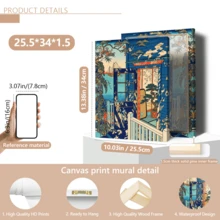 1 Piece, A Modern Seaside Poster Featuring A Blue Gate With Sailboats Moored At The Pier, A Mediterranean Summer Scene, Colorful Wall Art, And A Resort-Style Sea View.(Optional Frame) - A - View 13
