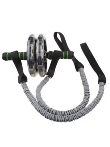 4pcs Ab Roller Resistance Bands, Home Fitness Pull Ropes, Damping Bands, Portable Home Fitness Equipment - For Strengthening Abdominal Core Muscles - Multicolor - View 4