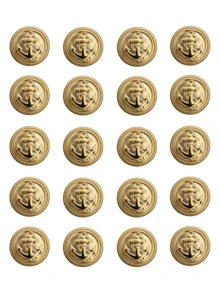 20/10/2pcs Gold Crown Buttons, 15mm British Style Buttons For Suit Jacket, Blazer, Denim Jeans, Trench Coat, Hand-Sewn Buttons - A - View 12