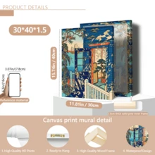 1 Piece, A Modern Seaside Poster Featuring A Blue Gate With Sailboats Moored At The Pier, A Mediterranean Summer Scene, Colorful Wall Art, And A Resort-Style Sea View.(Optional Frame) - A - View 16