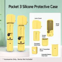 OSMO Pocket 3 Creator Combo/Xtra Muse Scratch-Resistant Silicone Protective Case, Includes Lens Cover And Protective Shell - View 14