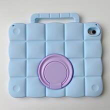 Pc Macaron Silicone Tablet Case Compatible With All Models, Air/Pro/Mini, Cute Shockproof Protective Cover With Portable Handle & 360° Rotating Stand, Soft Anti-Drop Shell, Kawaii Pastel Candy Color Accessories For Kids Girls Boys Students School Travel Home Office - Multicolor - View 8