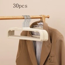 20 Velvet Hangers Non-Slip Space-Saving Closet Storage Rack Durable Plastic Hangers Perfect For Bedroom Bathroom Office Dorm Home Wardrobe Organization Clothes Hanging Solutions Lightweight Anti-Wrinkle Garment Holders Professional Quality - Multicolor - View 17