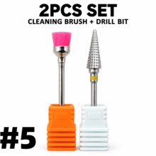 Easy Nail 2Pcs Nail Drill Bit Set Extra Coarse Coarse Medium Fine Extra Fine For Manicure Grinding Polishing - Multicolor - View 14