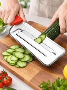 Cabbage Kitchen Knife Slicer Chopper Shredder Sauerkraut Cutter Coleslaw Grater (Red-A) - Multicolor - View 13