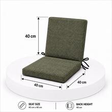 1pc-4pcs Modern Anthracite Chair Pad – Decorative & Comfortable Seat Cushion With Tufted Design In Der Turkei - Green - View 3