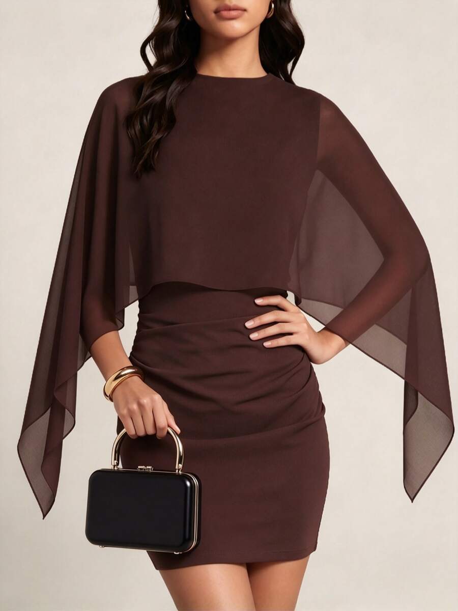Women Two-Piece Outfits - Whole Grain Coffee - View 1