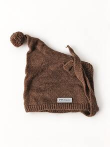 1pc Boys Autumn/Winter Fashion Warm Hat, Cute Pointed Knit Cap, Girls Windproof Earflap Hat, Suitable For Outdoor Activities - Multicolor - View 11