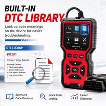 V519 Professional OBD2 Scanner, Car Diagnostic Tool, Full Function Engine Code Reader, DTC Clear Tool, Live Data Stream, Auto Repair Scanner - Red - View 6