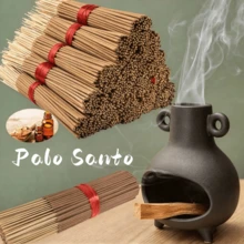 20/100/200pcs, Peruvian Palo Santo Incense Sticks, Long Burning Time, Smooth And Clean, Natural Vine Material, Suitable For Home, Kitchen And Restaurant - 22 Jade Sandalwood - View 1