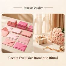 40/100pcs Mini Shades Pink Wave Edge Envelopes, 10X7cm Small Gift Envelopes For Cards, Ideal For Wedding Invitations, Gift Cards, Crafts Birthday Party, Thank You - A - View 7