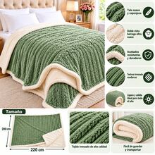 Cobija Ligera de varios Colores King size - Verde Lima - Ver 2