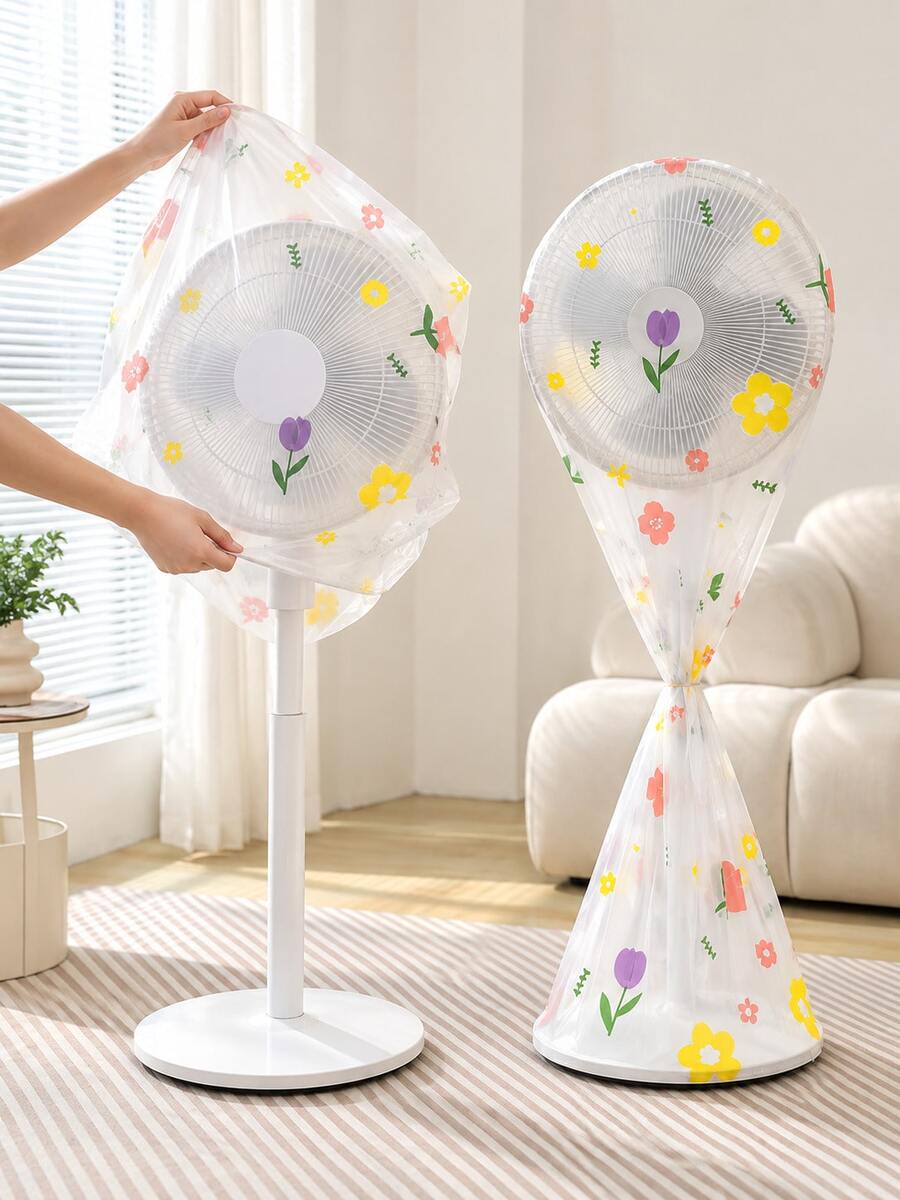 4/2/1pc Electric Fan Dust Cover, Full Coverage Protective Cover For Seasonal Storage, Washable And Reusable, High Elasticity Protective Cover, Multi-Functional Protective Cover, Seasonal Storage Cover, Essential Home Item, Seasonal Gift - Multicolor - View 1