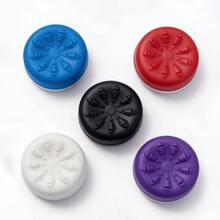 2件裝高凸性能矽膠拇指搖桿帽，適用於 P4 P5 Switch Pro 控制器，防滑類比搖桿套，加高加長搖桿帽，增強抓握力，舒適手感，防汗防滑，7色可選，適合專業玩家 - 藍色 - 查看 8