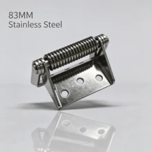 1pc Heavy Duty Stainless Steel Spring Hinge, Self-Closing Self-Resetting, Industrial Load-Bearing - 83mm Stainless Steel - View 5