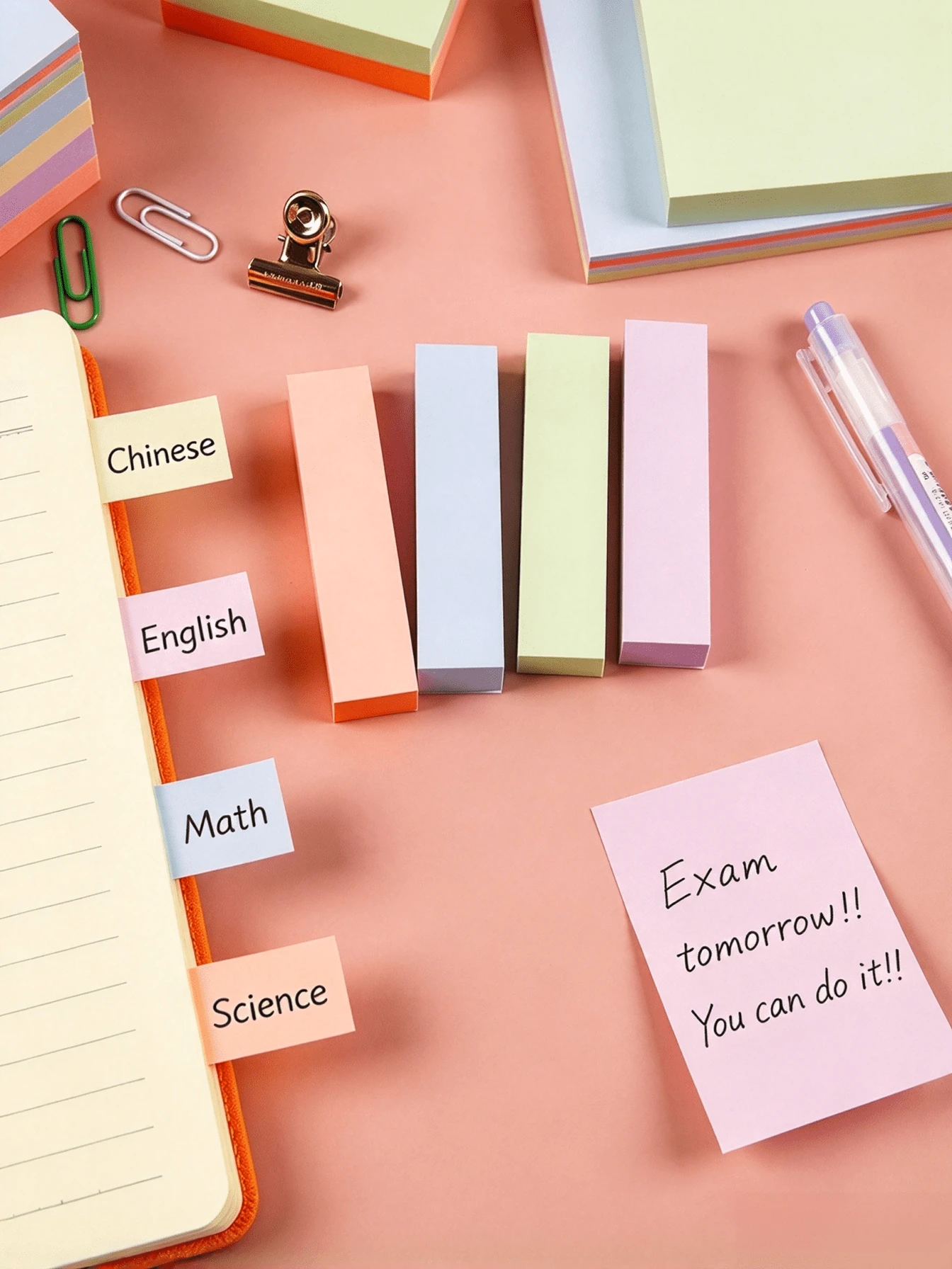 1pc Morandi Color Sticky Notes, Colorful Self-Adhesive Memo Pads, Student Message Notes, Office Stationery Tear-Off Memo Paper, Wholesale - A - View 1