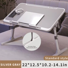 1 pieza Escritorio portátil para laptop ajustable y plegable, bandeja de cama portátil para dormitorio, estudio - Multicolor - Ver 8