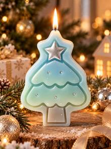 Star-Topped Layered Christmas Tree Mold, Perfect For DIY Christmas Gifts And Holiday Table Decor - Christmas Tree Candle Mold - View 3