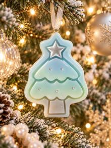 Star-Topped Layered Christmas Tree Mold, Perfect For DIY Christmas Gifts And Holiday Table Decor - Christmas Tree Candle Mold - View 4