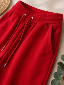 Women Sweatpants - Red - View 2