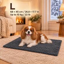 2026 Upgraded Self-Heating Pet Mat, Suitable For Dogs And Cats, Soft Chenille Fleece Warm Dog Bed And Cat Bed, Reflective Warm Winter Pet Sleeping Pad, Non-Slip Bottom, No Electricity Required, Comfortable Cage Mat For Sofa, Floor And Dog Kennel - Dark Grey - View 10