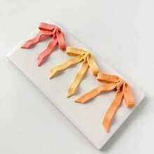 Bow-Shaped Soft Clay Earring Cutter Spring Series Hanging Bow Soft Clay Mold, Used For Making Polymer Clay Jewelry, Polymer Clay Earring Studs Making Tools, Clay Jewelry Making Set, Clay Earring Mold - Apricot - View 2