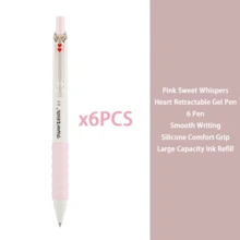 Paper Mate Heart Click 0.5mm Black Ink Gel Pen, Macaron Color Retractable Office Pen - 0.5mm Black Ink - View 8