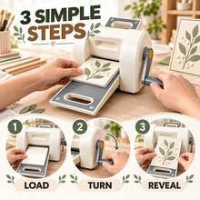 Handheld Manual Embossing Machine, Manual Roller Paper Craft Die Cutting Machine, DIY Scrapbook Greeting Card Embossing Tool, Portable No-Power Hand-Operated Cutting And Embossing 2-In-1 Tool, Cardstock Scrapbook Crafting Machine - Multicolor - View 4