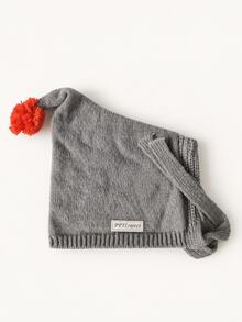 1pc Boys Autumn/Winter Fashion Warm Hat, Cute Pointed Knit Cap, Girls Windproof Earflap Hat, Suitable For Outdoor Activities - Multicolor - View 7