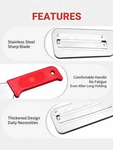 Cabbage Kitchen Knife Slicer Chopper Shredder Sauerkraut Cutter Coleslaw Grater (Red-A) - Multicolor - View 6