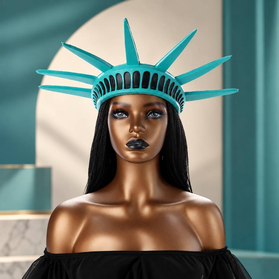 1pc Statue Of Liberty Torch Headband, Halloween Costume Accessory, Independence Day Party Ball Headpiece