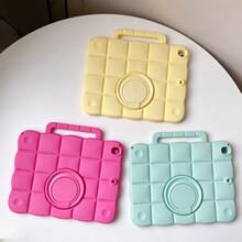 Shockproof Silicone Case With Handle & 360° Rotating Ring Kickstand, 6 Optional Ring Colors, Full Coverage Tablet Protective Cover For IPad - Multicolor - View 6