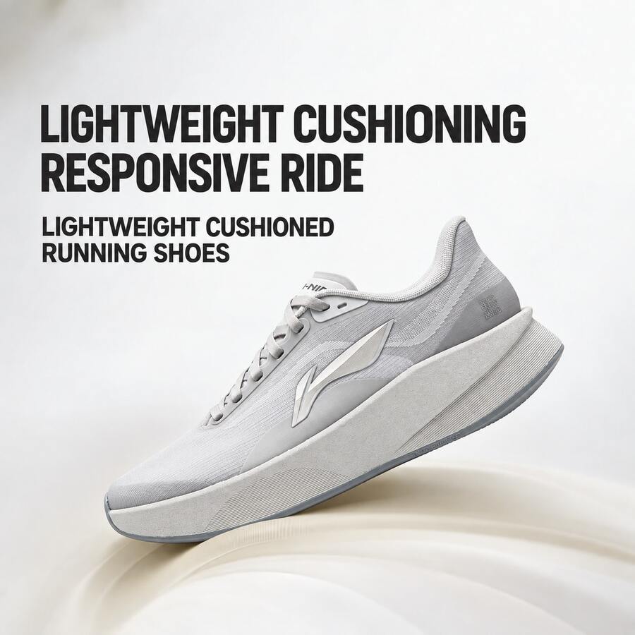 Li-Ning Men's Ultra-Light Cushioned Running Shoes, Professional Sports Shoes ARBW007, Authentic Official Store - Crystal Lime - View 1