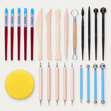 42pcs Clay Sculpture Tool Set With Storage Bag, Wooden Handle Ceramic Shaping And Carving Tools, DIY Sculpture Shaping Kit, Suitable For Polymer Clay, Pottery, Crafts, Ideal For Beginners And Artists - 42-piece Clay Tool Set - View 11
