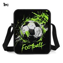 Splatter Football Street Graffiti Style 2D Print 3 Pieces Set, Side Elastic Mesh Pocket Water Bottle Holder, Wide Thick Breathable Adjustable Shoulder Strap, Fashion Football Fan Commute Game-Watching Sports Travel Storage Set - Printed Bag - View 11