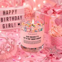 1pc Rainbow Candy Scented Candle, Birthday Cake Fragrance Candle, Suitable For Women, Best Friends, Sisters And Girls, Fun Birthday Gift And Party Decoration - Multicolor - View 4