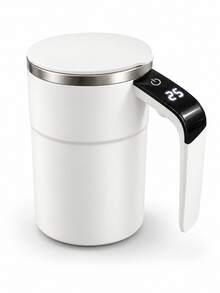 Digital Temperature Control Automatic Stirring Cup, Automatic Magnetic Stirring Coffee Mug With Temperature Display, Travel Water Bottle, Suitable For Protein Powder, Milk, Chocolate, Mocha And Other Beverages - Multicolor - View 10
