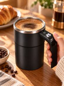 Digital Temperature Control Automatic Stirring Cup, Automatic Magnetic Stirring Coffee Mug With Temperature Display, Travel Water Bottle, Suitable For Protein Powder, Milk, Chocolate, Mocha And Other Beverages - Multicolor - View 9