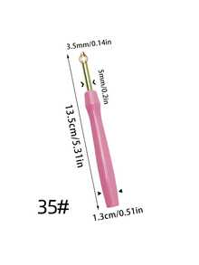 Fixed Head Plastic Handle Punch Needle, Pink And Blue Colors Available, Suitable For Punch Embroidery, Home Decor, Handmade Gifts, Holiday Decorative Paintings And Other Fabric DIY Crafts - Plastic Non-replaceable Needle - View 10